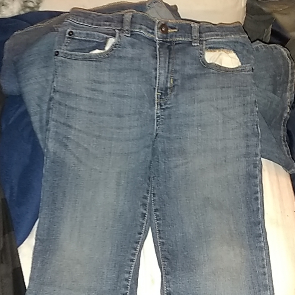Blue denim pants